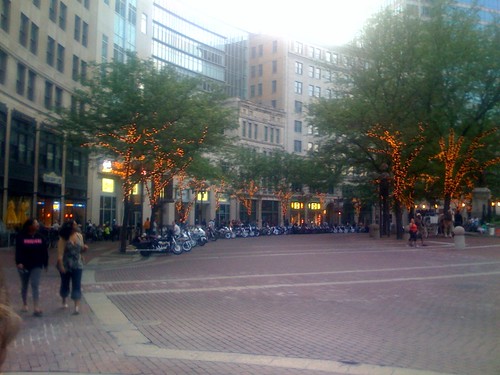 Motorcycles on the circle