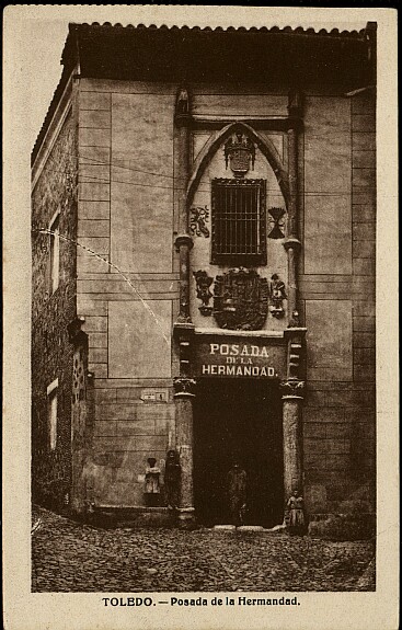 Posada de la Hermandad (Toledo) hacia 1927. Foto Heliotipia Artística Española