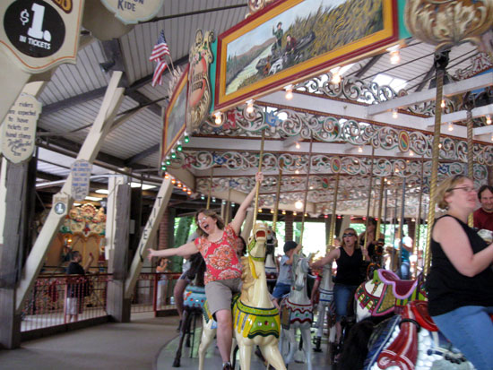 Alyce on the Grand Carousel (Click to enlarge)
