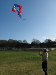 Terry Launching his Anniversary Kite