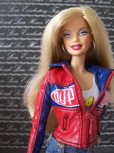 jeff gordon hair. Jeff Gordon Nascar Barbie Doll
