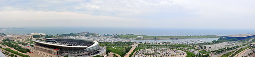 View east from the top of 1600 Museum Park, 1629 S Prairie Ave, Chicago