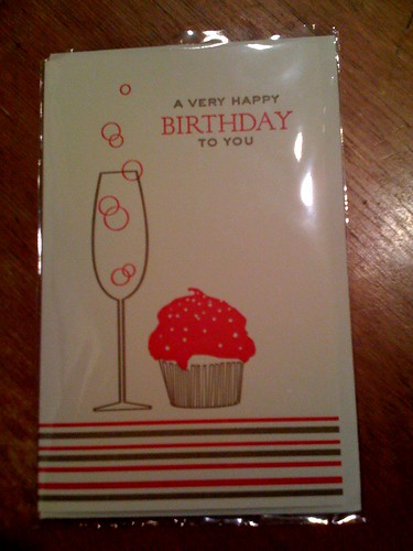 Cupcake card from Tribeca treats