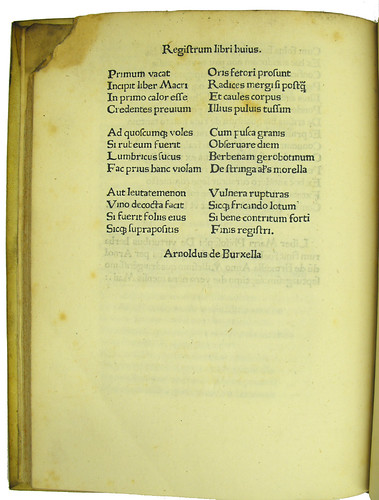 Registrum in Odo Magdunensis: De viribus herbarum carmen