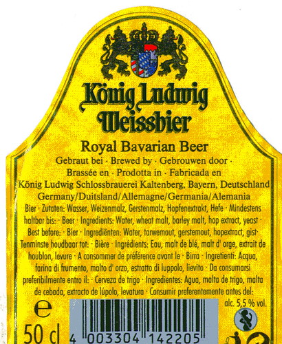 König Ludwig Weissbier Label 2