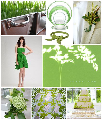 Fresh and vibrant green is a great color for sophisticated birthday parties