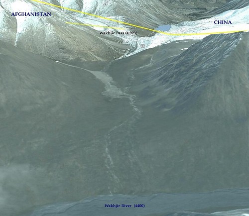 Wakhjir Pass - Google Earth Pro Image Modified