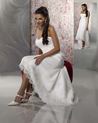 A-Line Strapless Wedding Dress Gown Style