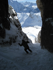 Joel Couloir, Dolomites, Sass Pordoi