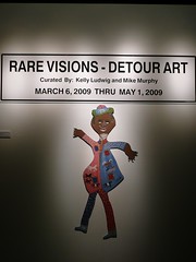 Opening night for Rare Visions, Detour Art Exhibit