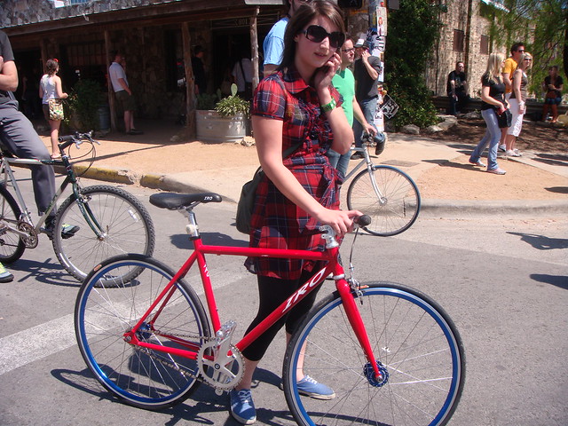 Matching Bike Girl - SXSW 2009