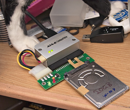 1.8-inch drive, interface adapters, and cat feet