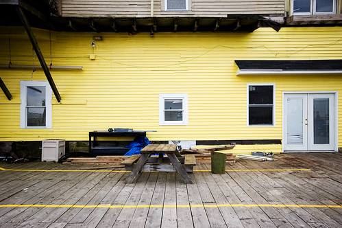 Yellow Painted Building by the Water