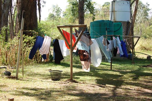 laundry on the line