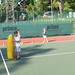 Having fun with tennis