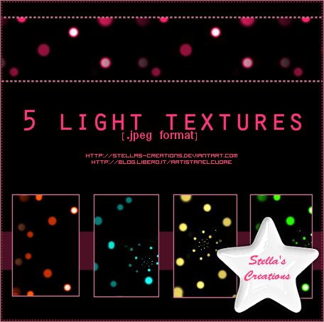 Light Textures - © Blog Stella's Creations: http://sc-artistanelcuore.blogspot.com
