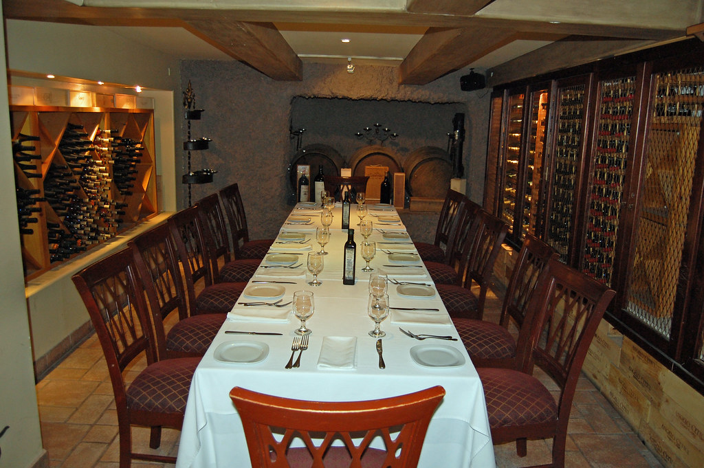 Private Dining Room and Wine Cellar -Saverios Tijuana BC Mex