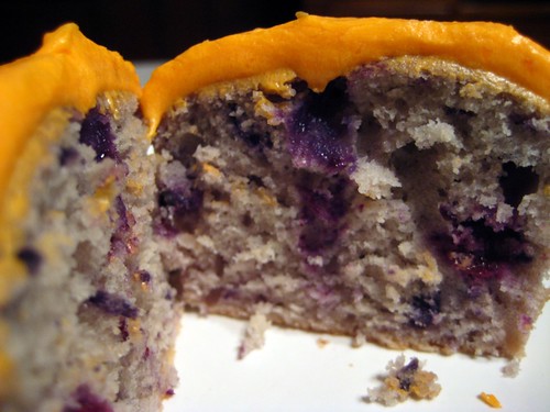 Inside Blueberry Cupcakes