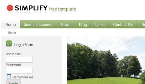 Simplify Free Joomla Template: 
