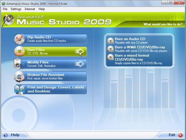 디지털 뮤직 종합선물세트 Ashampoo Music Studio 2009 무료로 배포