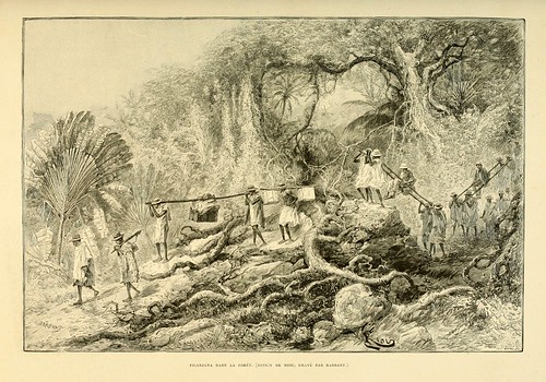 019-Transporte en la selva-Madagascar finales del siglo XIX
