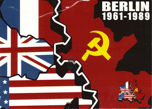  Germany Berlin Wall Map Postcard 