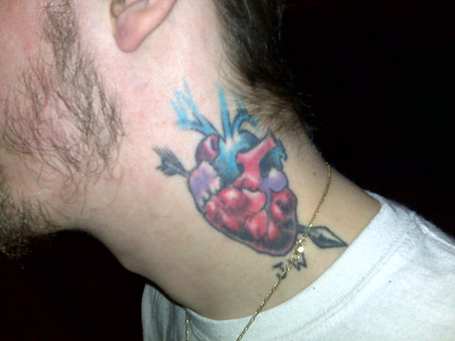 anatomy tattoo. Anatomical heart tattoo by