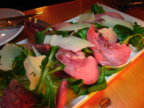 Pickled lambs tongue salad