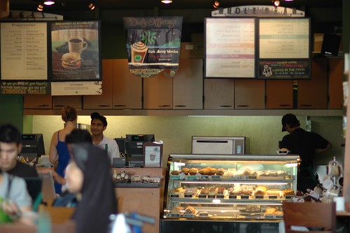 Inside Starbucks Coffee Shop. Inside Starbucks @ KLCC by