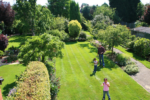 Pat and Dylis's yard in Altrincham