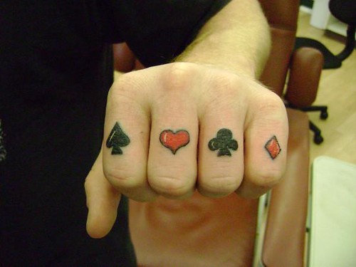 poker tattoos. poker hand tattoo