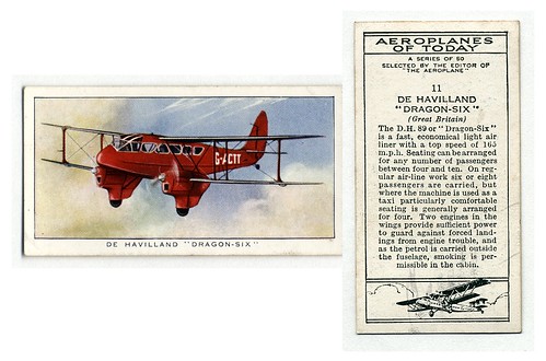 010-De Havilland 'Dragon-Six' (Great Britain). (ca. 1923-1930) 