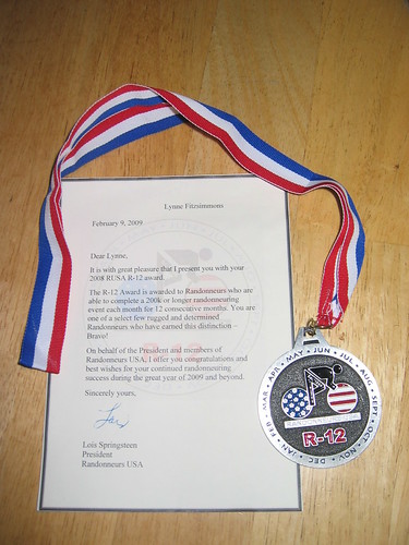 R-12 Medal and letter