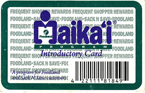 Frequent Buyer Card. this frequent buyer card