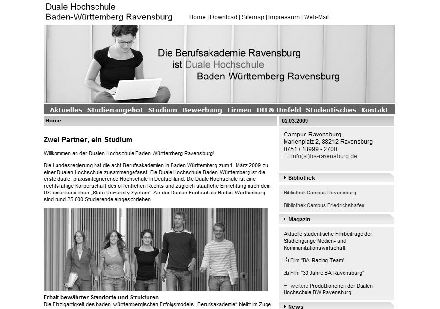 screenshot: wir auf www.ba-ravensburg.de