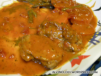 Chicken with sweet home-made sauce