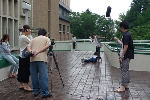Filming the climatic catfight of "3pm"