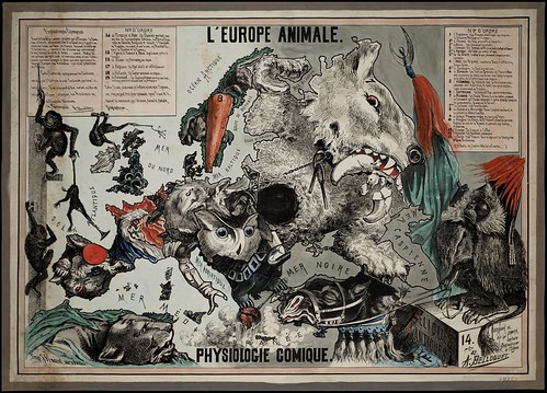 L'Europe Animale - Physiologie Comique, 1882