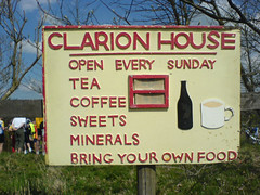 Clarion house sign