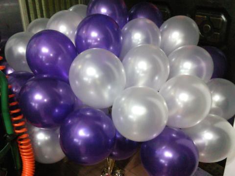 空飄氣球，珍珠紫，珍珠白，共50顆 by dod_balloon