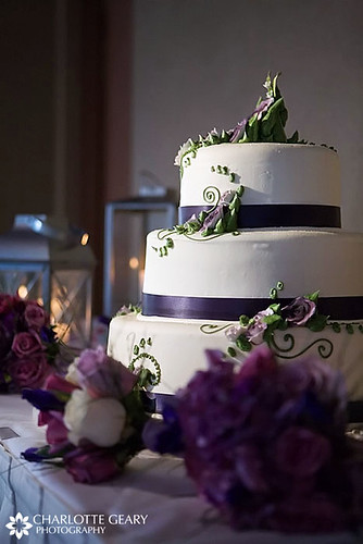 Purple and white wedding cake purple and white weddings