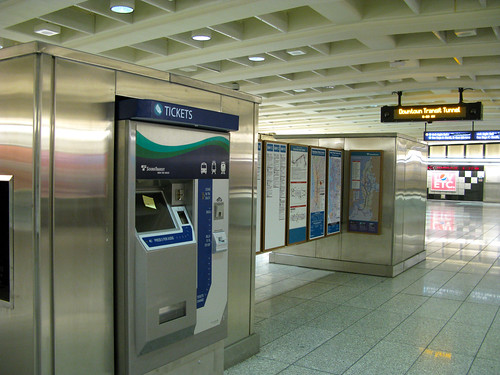 TVMs in University Street Station
