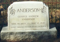 George A. Anderson (1869-1945) Gravestone