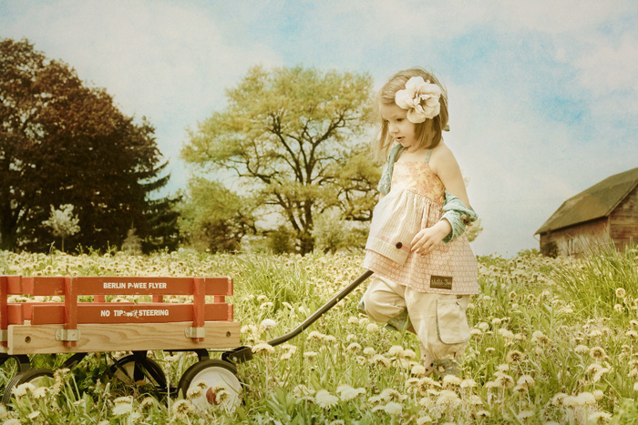 Vintage Farm Girl-700