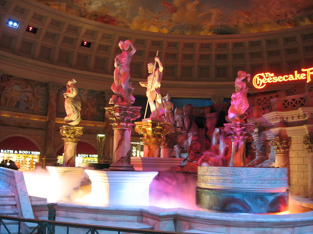 Cheesy Statues at the Forum Shops by Ken Lund