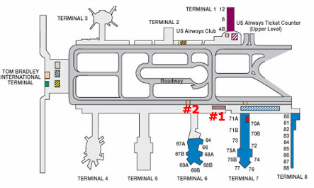 LAX United Terminal Map