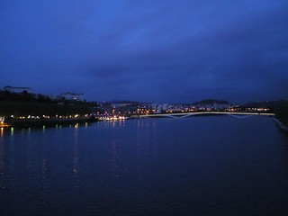 Coimbra. Mondego à noite