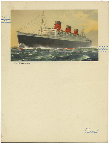 Cunard Menu RMS Queen Mary_June 21, 1954_tatteredandlost