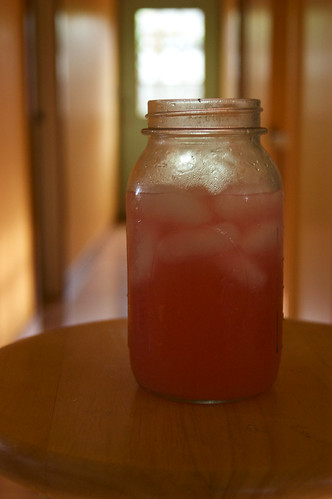 strawberry-rhubarb lemonade
