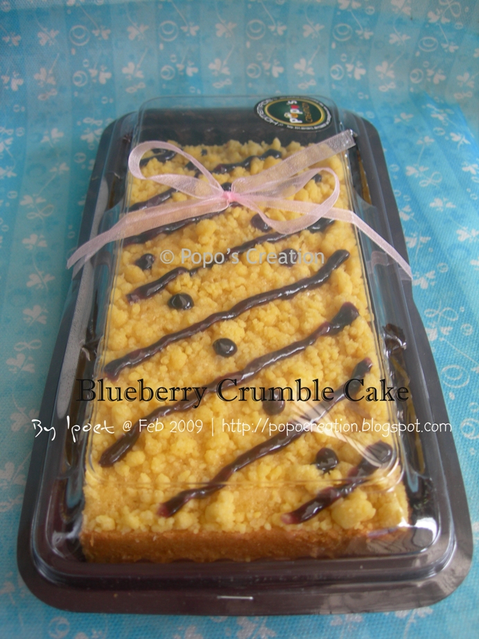 Blueberry crumble Cake for Snack